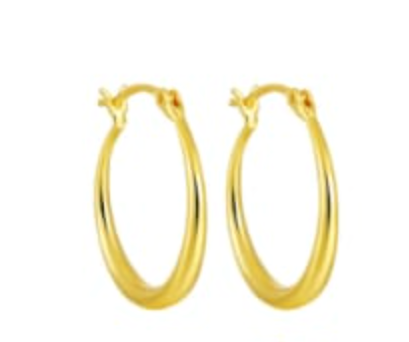 Silver & Gold Plated Hoop Earrings