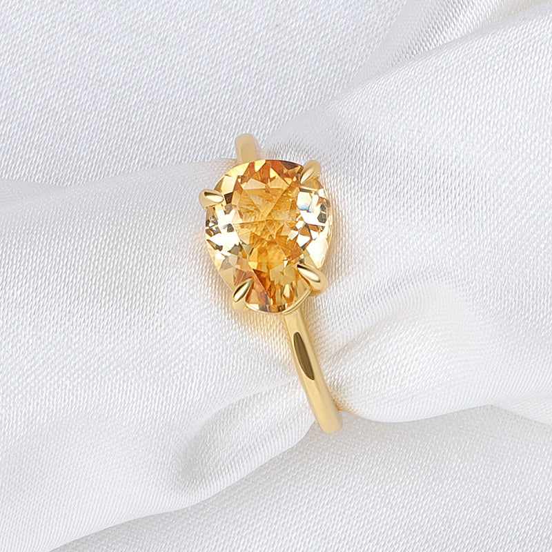 Rose Cut Gemstone Ring
