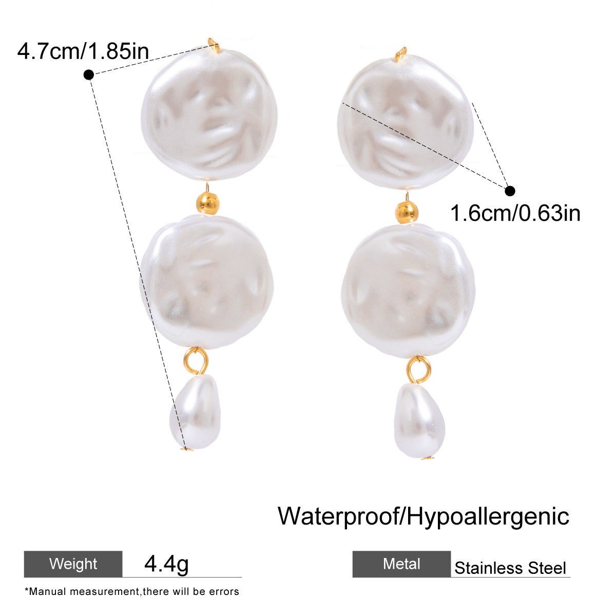 Pearl Teardrop Earrings