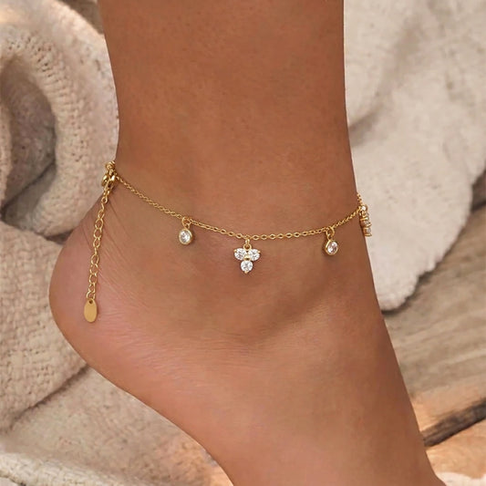 Delicate Beaded Charm Bracelet