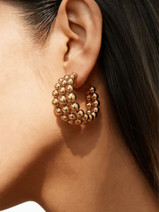 Beads Hoop Earrings