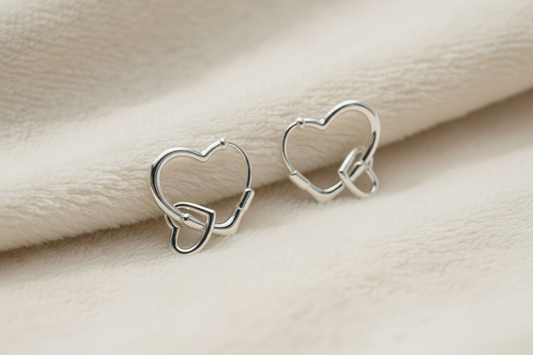 Double Hearts Earrings