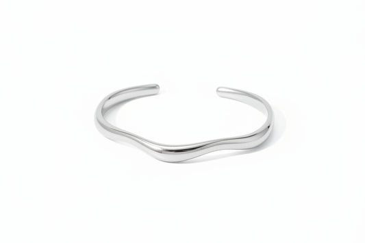 Fluid Wave Cuff Bracelet