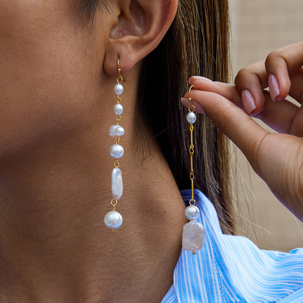 Crystal Threader Drop Earrings
