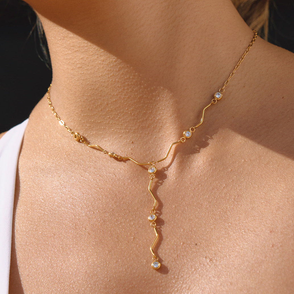 Y-Drop Pendant Necklace