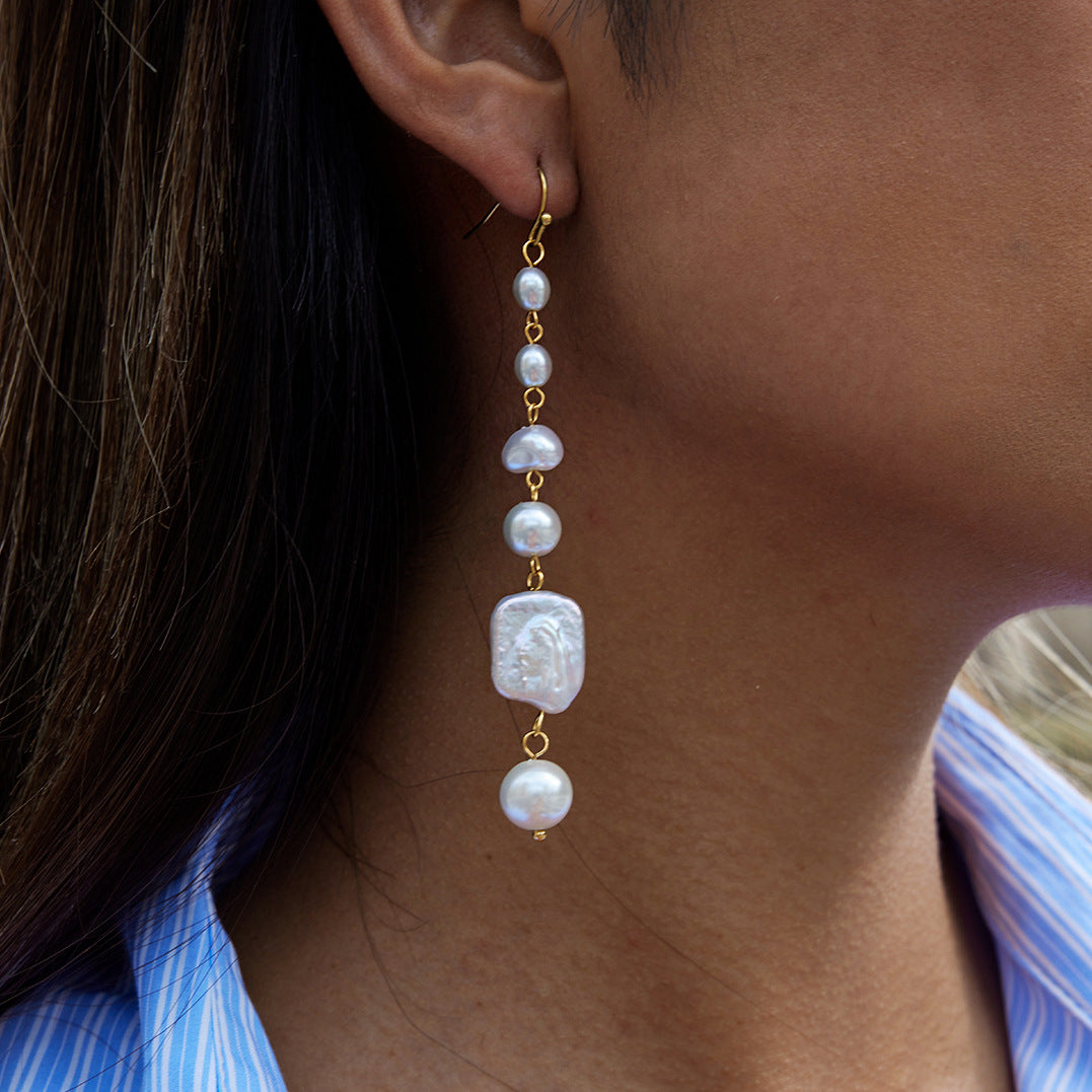 Crystal Threader Drop Earrings