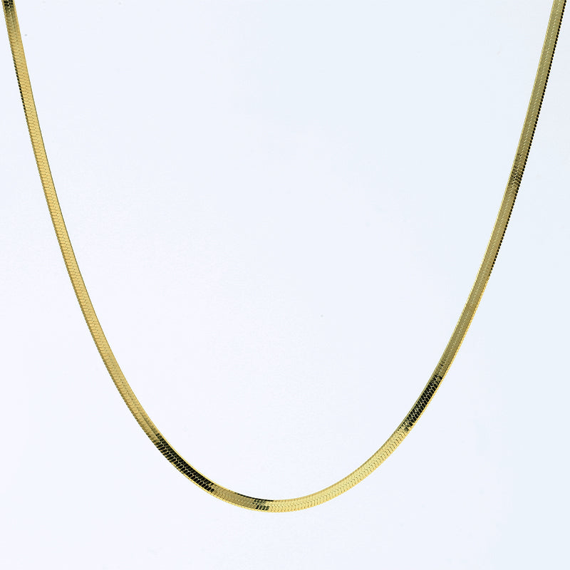 Classic Herringbone Chain Necklace