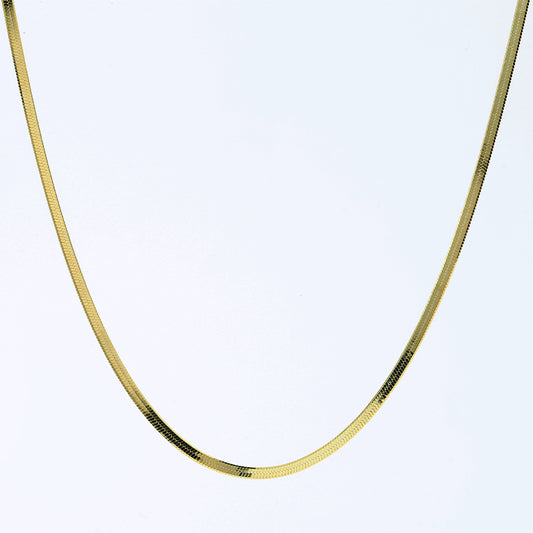 Classic Herringbone Chain Necklace
