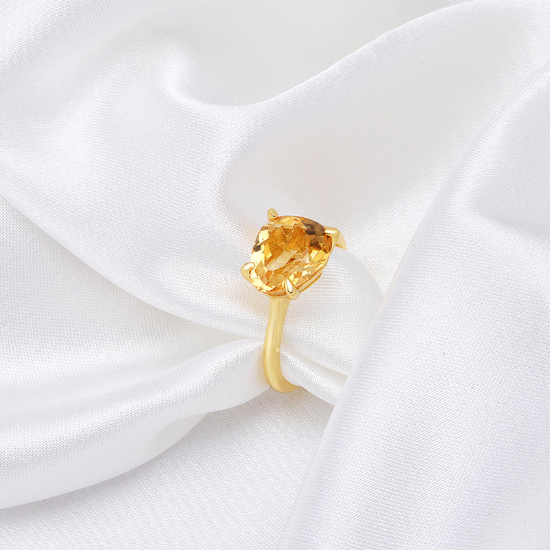 Rose Cut Gemstone Ring