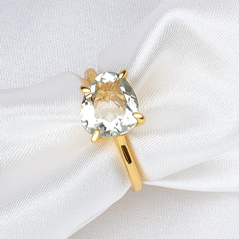 Rose Cut Gemstone Ring