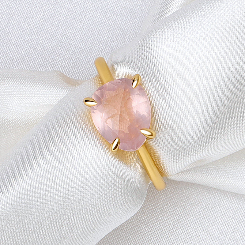 Rose Cut Gemstone Ring