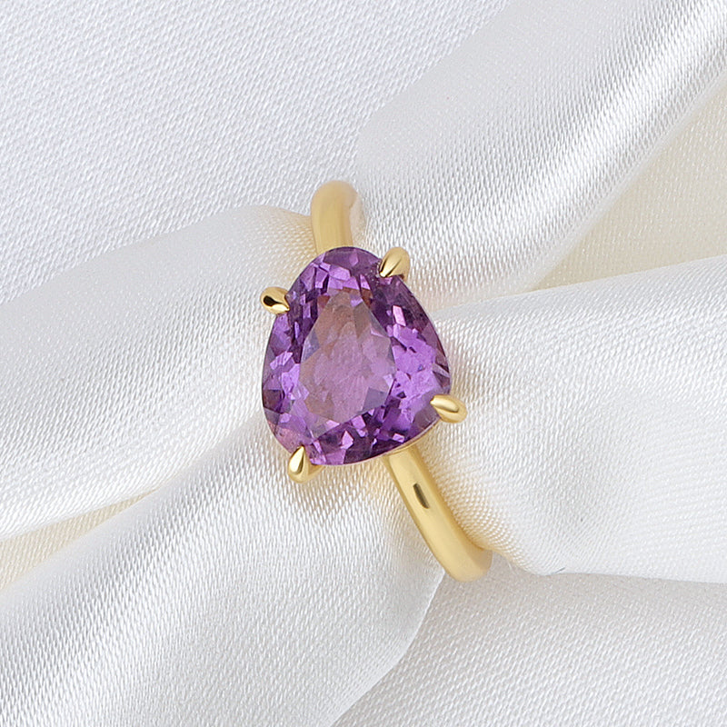 Rose Cut Gemstone Ring