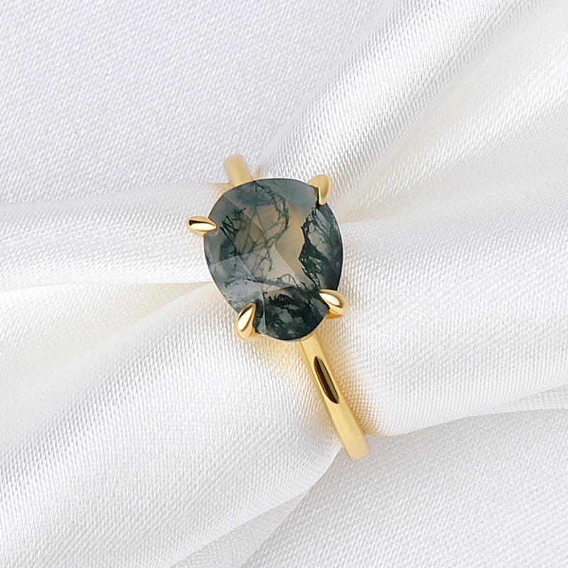 Rose Cut Gemstone Ring