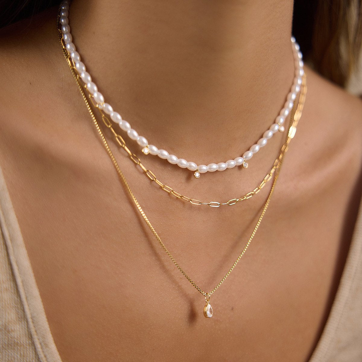 Gold-plated necklaces by Luli Jewels